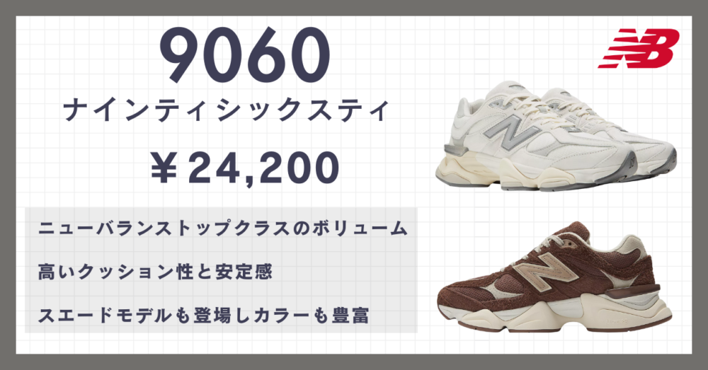 ニューバランス9060を履きこなすメンズ・レディースコーデ紹介【スニブロ】