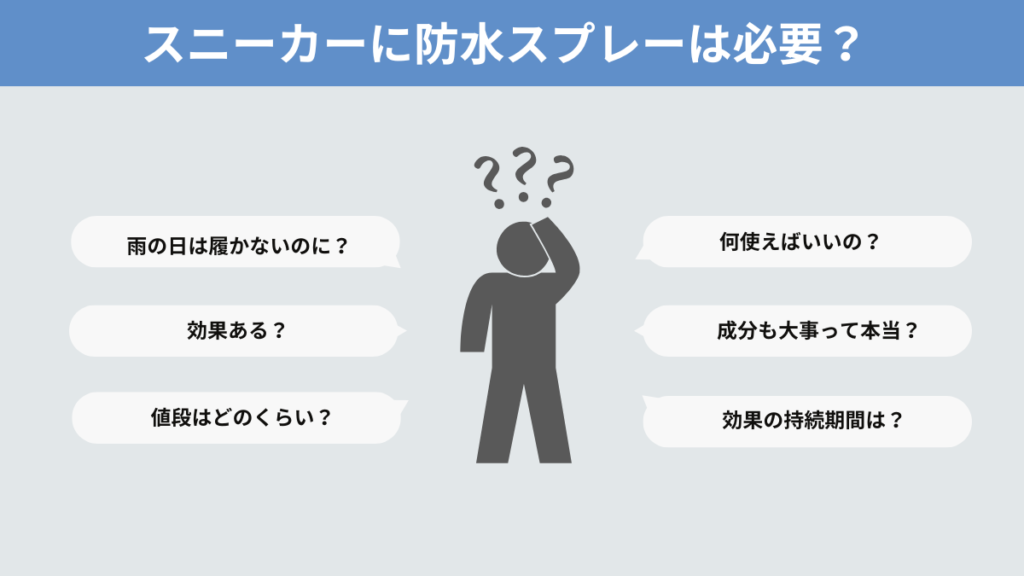 スニーカーに防水スプレーはいらない?クレップ防水スプレーをレビュー