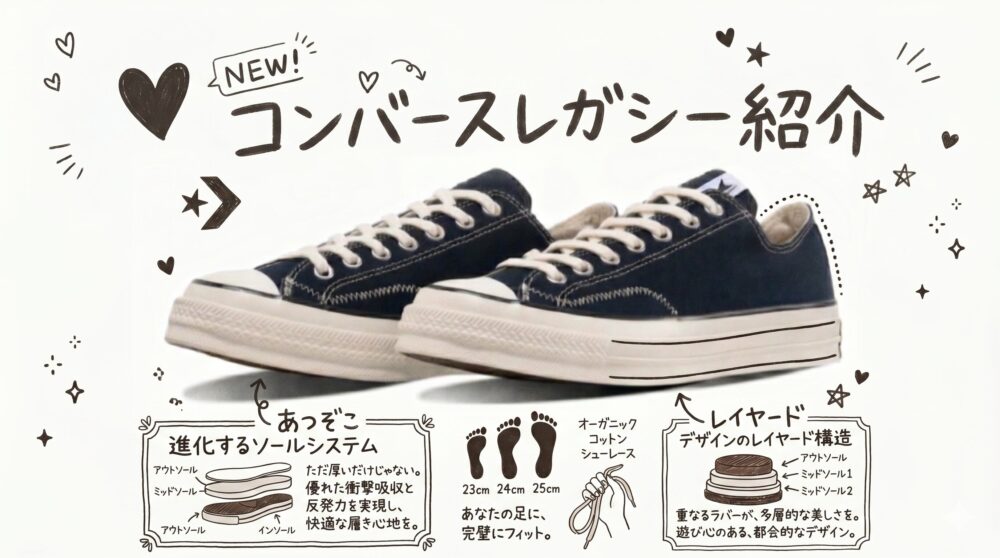 コンバース オールスターレガシーのサイズ感を徹底比較！日本版CT70の実力とは？